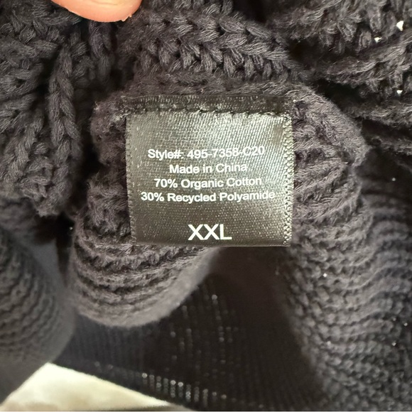 Jenni Kayne Organic Cotton Cabin Sweater Size XXL Knit Oversized V-Neck Slouchy - Picture 12 of 13